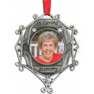 "In Loving Memory"  Pewter Ornament 