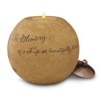 "In Memory of a Life so Beautifully Lived" Candle